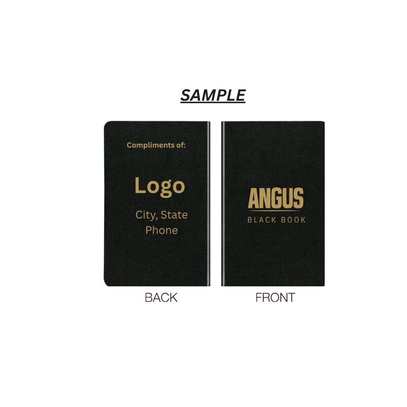 Customized 2027 Angus Black Book